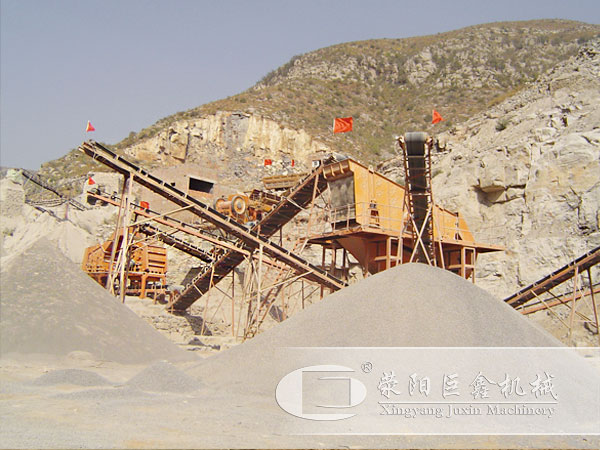 沙石生產線生產中圖片